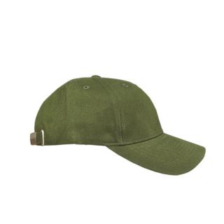 Kšiltovka oliva unisex (zelená army čepice s tvrdým kšiltem)