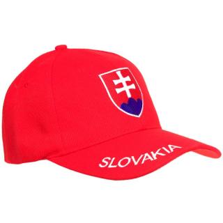 Kšiltovka Slovensko červená (pánská a dámská čepice s nápisem Slovakia)