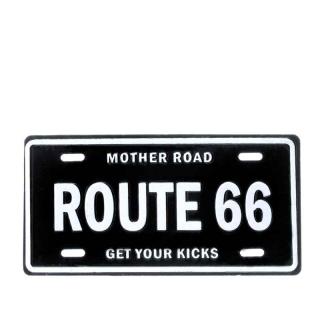 Magnetka Route 66 Mother Road (plechová magnetka se vzpomínkou na americkou dálnici Route 66)