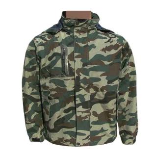 Maskáčová bunda QF camo green (nepromokavá bunda s kapucí)