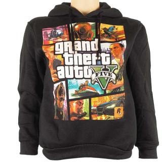 Mikina GTA dětská černá (Grand Theft Auto Mikina s kapucí pro děti)