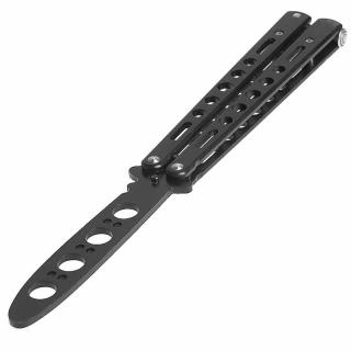 Motýlek nůž tréninkový černý (Tupé motýlky nože na trénink, balisong butterfly knife)