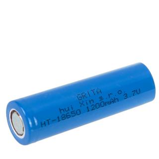 Nabíjecí baterie 18650 1200mAh 3,7V bez výstupku (Hladká baterka)