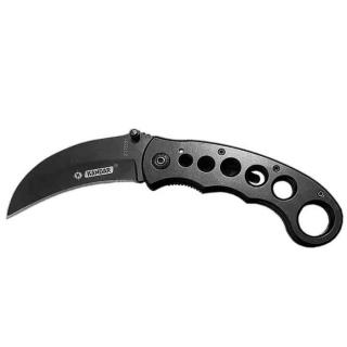 Nůž Karambit Kandar černý (zavírací nůž se zakřivenou čepelí)