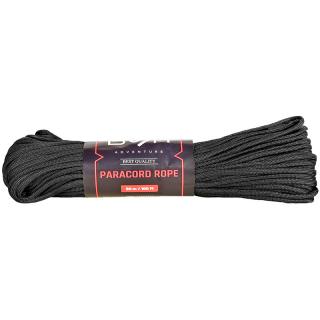 Paracord šňůra 30m černá 4mm (Turistické potřeby)