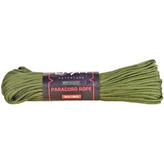 Paracord šňůra 30m zelená 4mm (Survival doplňky)