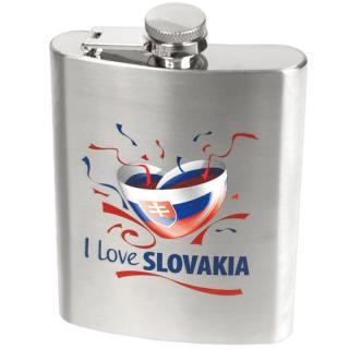 Placatka I Love Slovakia (nerezová placatka)