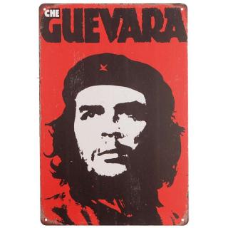 Plechová retro cedule Che Guevara 20x30cm (Podobizeň inspirativní a výjimečné osobnosti Che Guevaru)