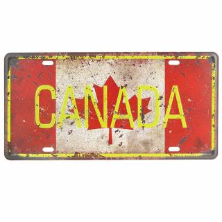 Retro cedule SPZ Canada 30x15cm (Dekorace v retro stylu z kovu)