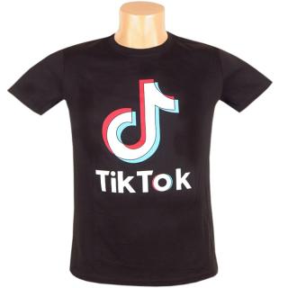 TikTok Tričko černé (Pánské tik tok trička s potiskem)