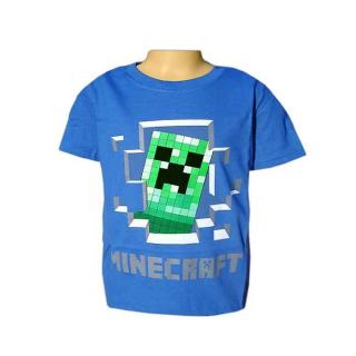 Tričko dětské Minecraft modré (tričko pro děti)