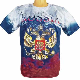 Tričko Russia Znak (Ruské tričko pro muže - materiál: 100% polyester)