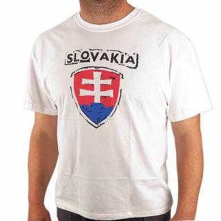 Tričko Slovakia slovenský znak bílé (tričko se slovenskými znakem)