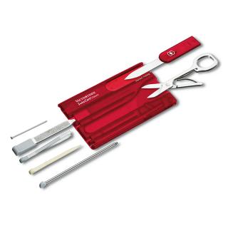 Victorinox Card Quattro transparent červená 0.7100.T (multifunkční nářadí)