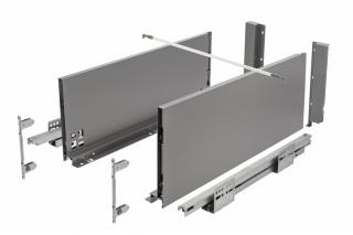 Zásuvka Axis pro push to open 300 - 550 mm antracit H-199 Délka: 350