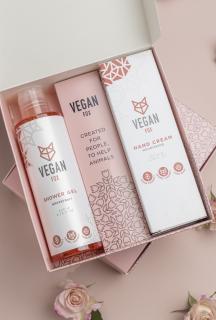 Veganská dárková sada Chvilka pro sebe - Vegan Fox Červené hrozny 200 ml