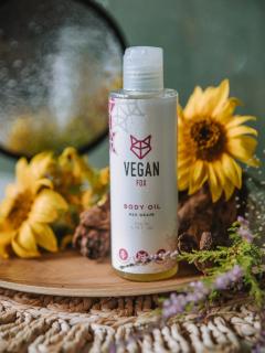 Veganský tělový olej červené hrozny 200 ml - Vegan Fox