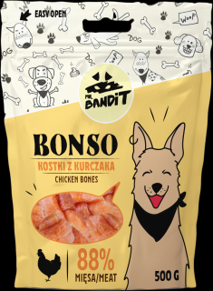 Mr.Bandit BONSO pamlsek ve tvaru kuřecí kosti 500 g - 50% sleva, po expiraci 07/2023