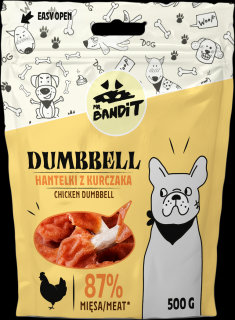 MR.Bandit DUMBBELL kuřecí činka 500 g - sleva 50%, po expiraci 07/2023