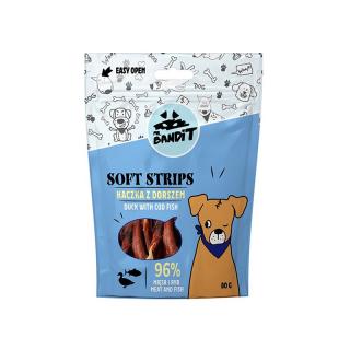 Mr.Bandit SOFT STRIPS kachna a treska 500 g - 50% sleva, po expiraci 08/2023