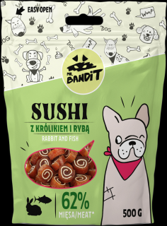 Mr.Bandit SUSHI králík s rybou 80g/500 g Balení.: 500 g