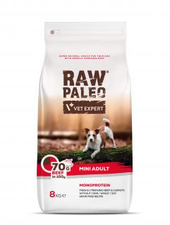 RAW PALEO Adult Dog Mini Beef - suché hovězí krmivo pro dospělé psy malých plemen Balení.: 8 kg