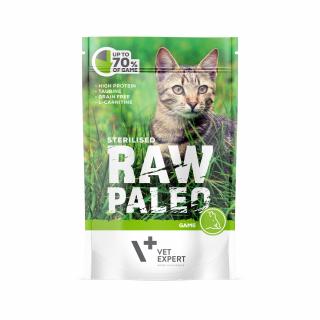 RAW PALEO Sterilised Cat Game - vlhké krmivo se zvěřinou pro sterilizované kočky