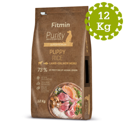 Fitmin dog Purity Rice Puppy Lamb&Salmon - 12 kg