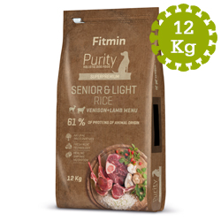 Fitmin dog Purity Rice Senior&Light Venison&Lamb - 12 kg