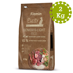 Fitmin dog Purity Rice Senior&Light Venison&Lamb - 2 kg