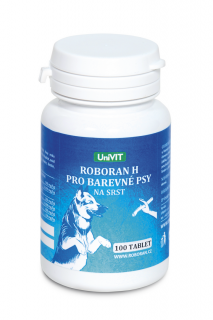 UNIVIT Roboran H pro barevné psy, 100 tbl - EXPIRACE