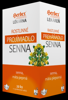 HERBEX Lékárna ROSTLINNÉ PROJÍMADLO SENNA 20 x 2 g  + vzorek zdarma