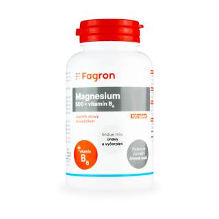 Magnesium 500 + Vitamin B6 100 tablet  + vzorek zdarma