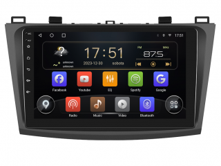 Isudar 2DIN autorádio T72-IEV32 Android, Mazda 3 - II. generace