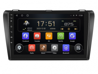 Isudar 2DIN autorádio T72-IEV33 Android, Mazda 3 - I. generace