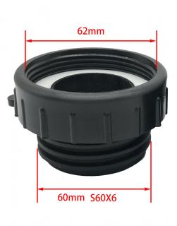 Přechodka jemný závit 58 - 62 mm VYBERTE průměr závitu JEMNÝ: 62 mm