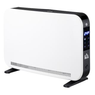 Elektrické ventilátorové topení s LED displejem, 3 úrovně topení, 24-hodinový časovač, 2180 W