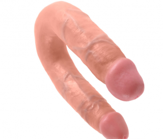 Dvojité realistické dildo King Cock, 17 cm