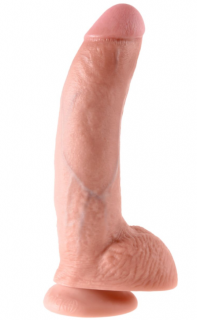 Realistické dildo s varlaty King Cock 9  (Pipedream)