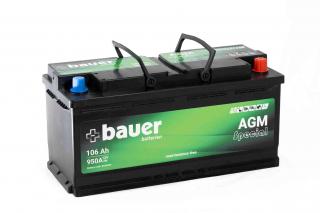 Autobaterie BAUER AGM 106Ah 12V 950A