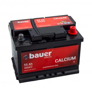 Autobaterie BAUER Calcium 55Ah 12V 460A