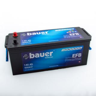 Autobaterie BAUER Carbon EFB 140Ah 12V 900A