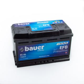 Autobaterie BAUER Carbon EFB 85Ah 12V 750A