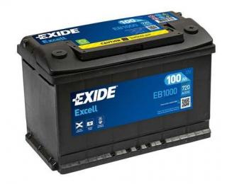 Exide Excell 12V 100Ah 720A EB1000