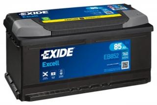 Exide excell  85Ah, 12V, EB852