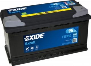 Exide excell  95Ah, 12V, EB950