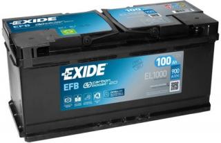 Exide start-stop  EFB 100Ah, 12V, EL1000