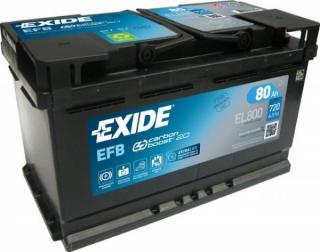 Exide start-stop  EFB 80Ah, 12V, EL800