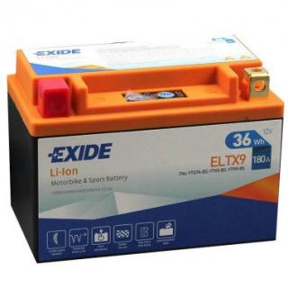 Motobaterie EXIDE Li-ion ELTX9 12V 36Wh 180A