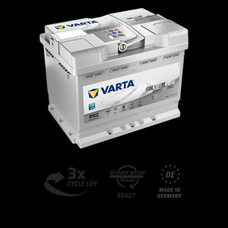 Varta silver dynamic AGM  60Ah, A8 (D52)